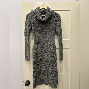 VS Moda International Marled grey sweater dress
